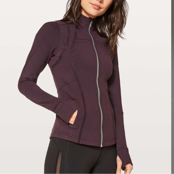 lululemon athletica Jackets & Blazers - Lululemon Define Jacket Wing Mesh Black Cherry Size 10